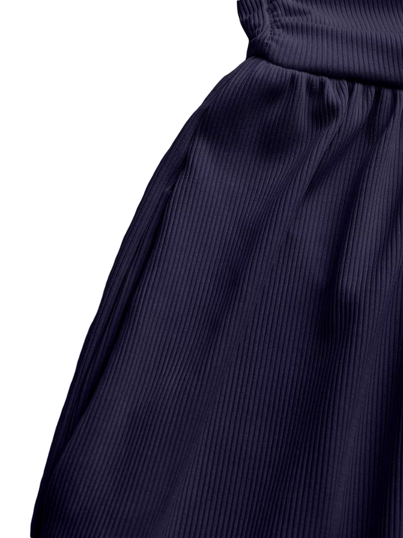 CHARITY™ | Textured Chic Sleeveless Wide-Leg Jumpsuit