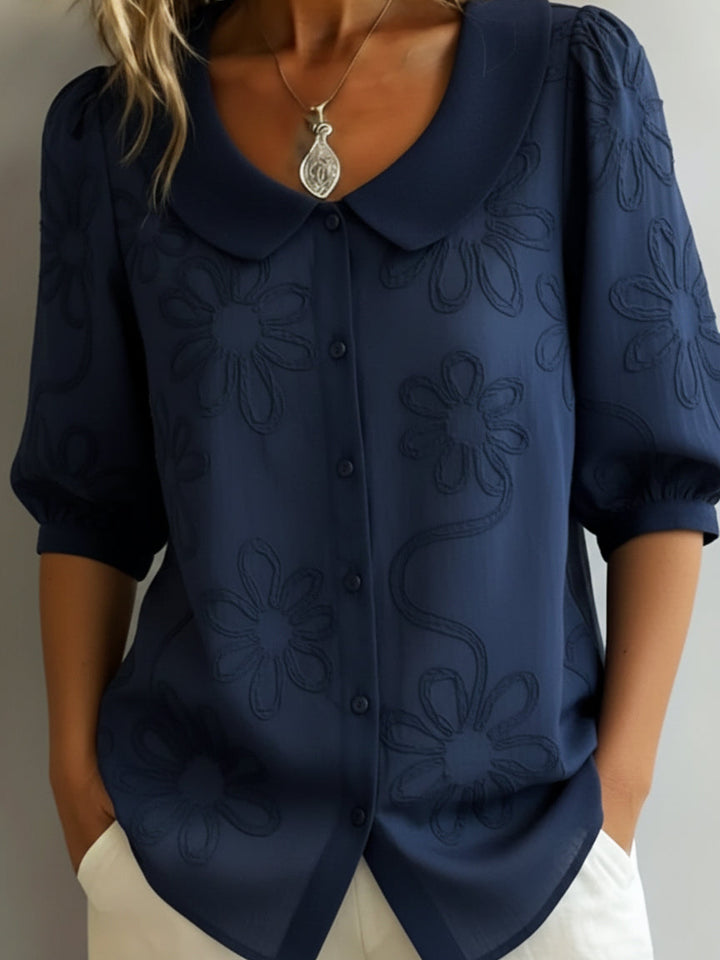 Blerta | Floral Blouse With Natural Elegance
