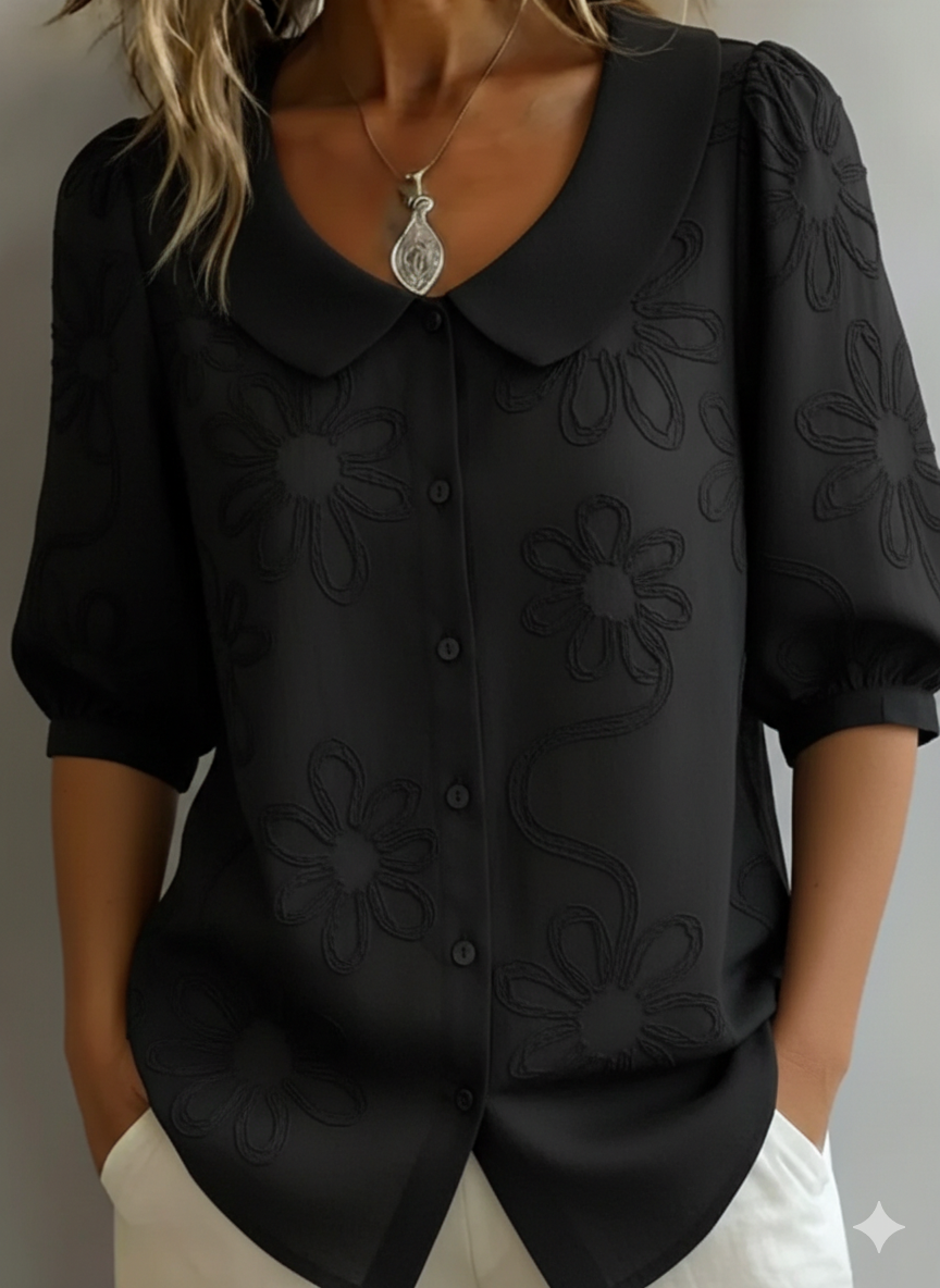 Blerta | Floral Blouse With Natural Elegance