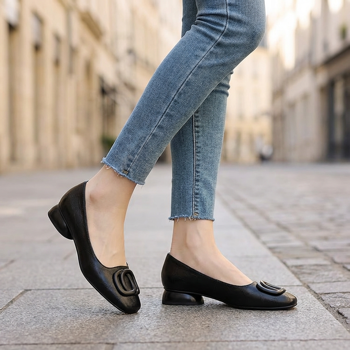 Opium Leather Flats