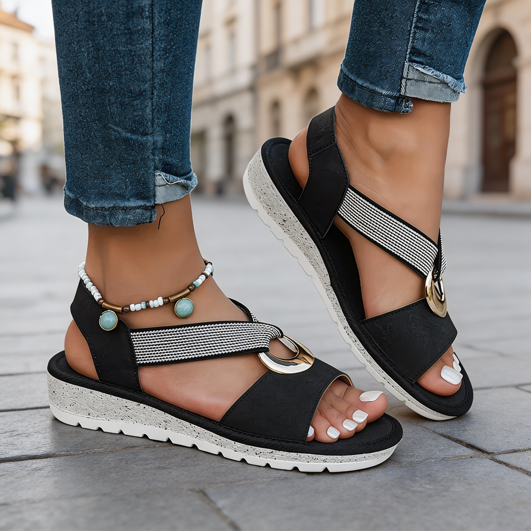 Marlenia Metal Buckle Sandals