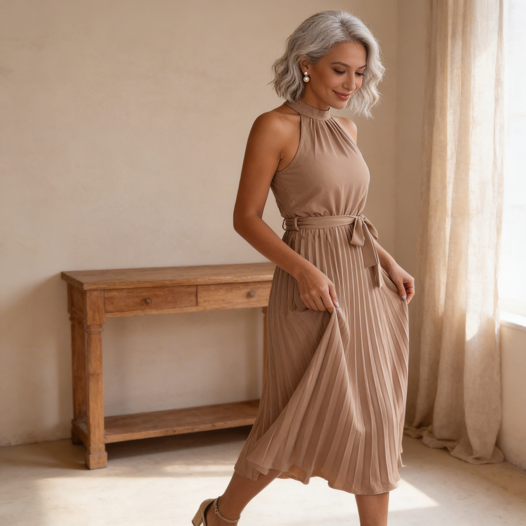 Cedrine Pleated Dress