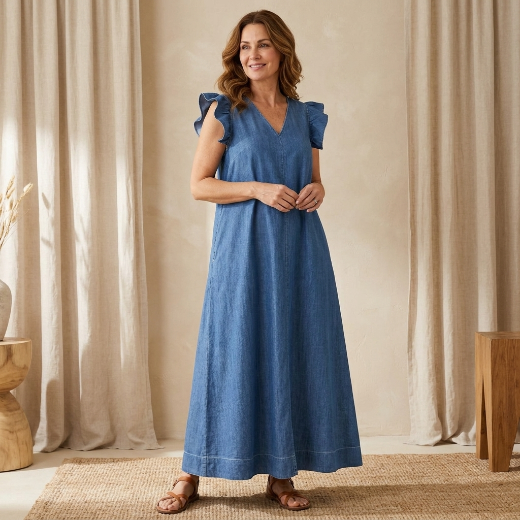 Alma Loose Fit Summer Maxi Dress