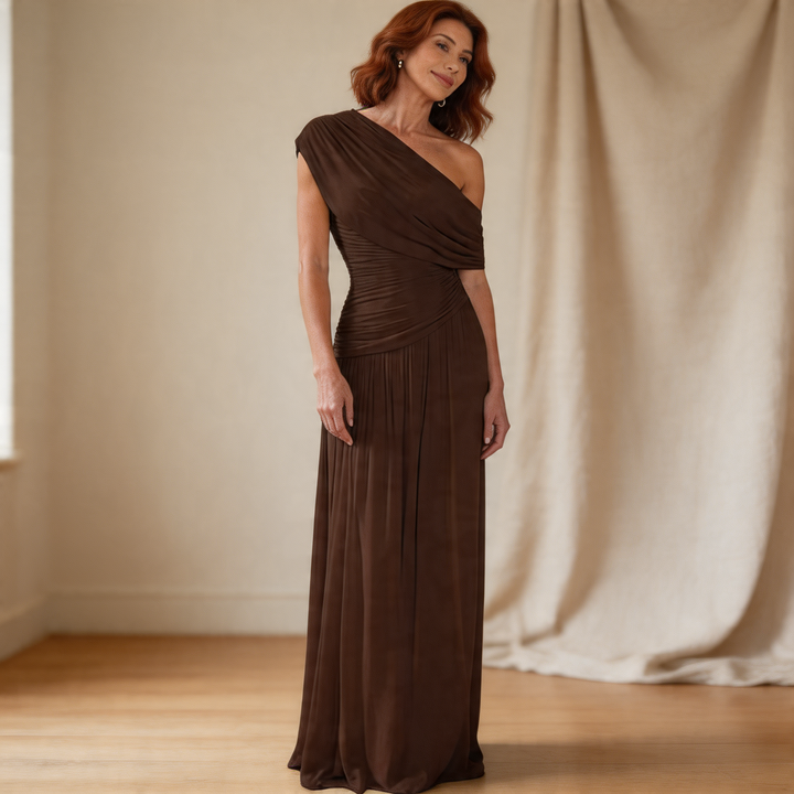 Mano One Shoulder Maxi Dress