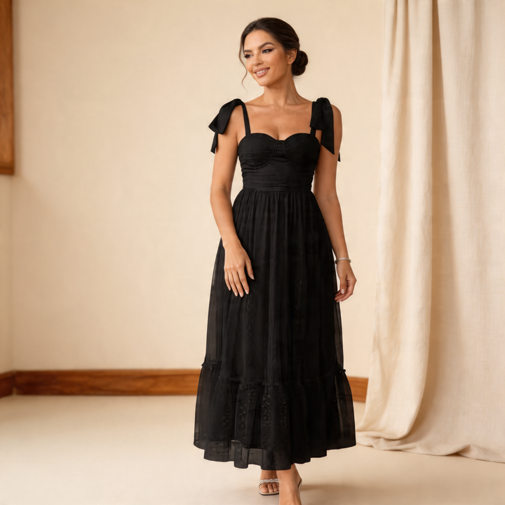 Hali Tie Shoulder Dress