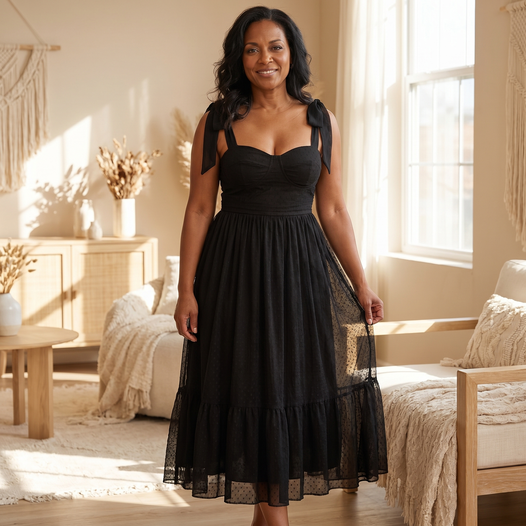 Hali Tie Shoulder Dress