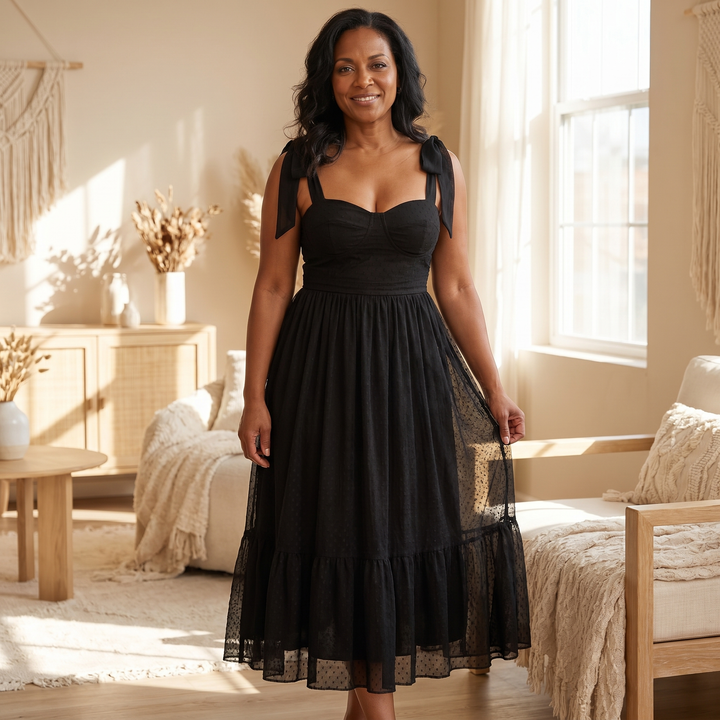 Hali Tie Shoulder Dress