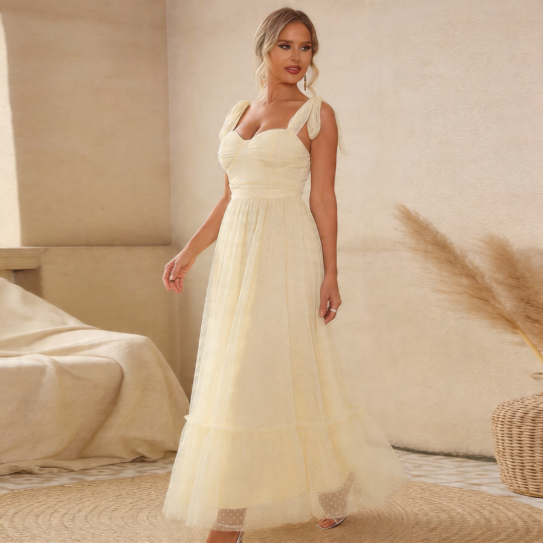 Hali Tie Shoulder Dress