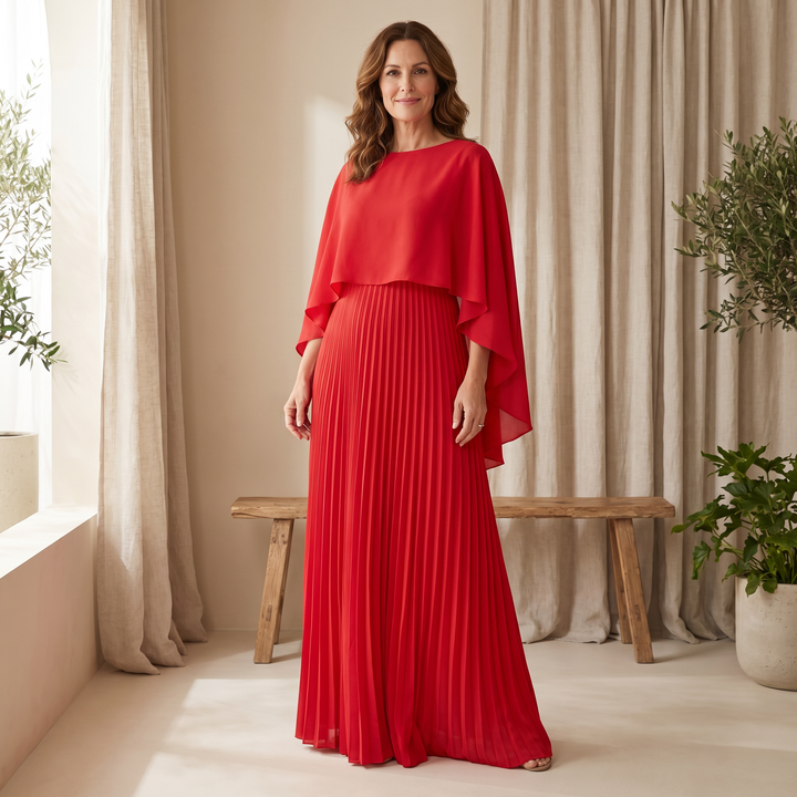 Norie Cloak Sleeve Maxi Dress