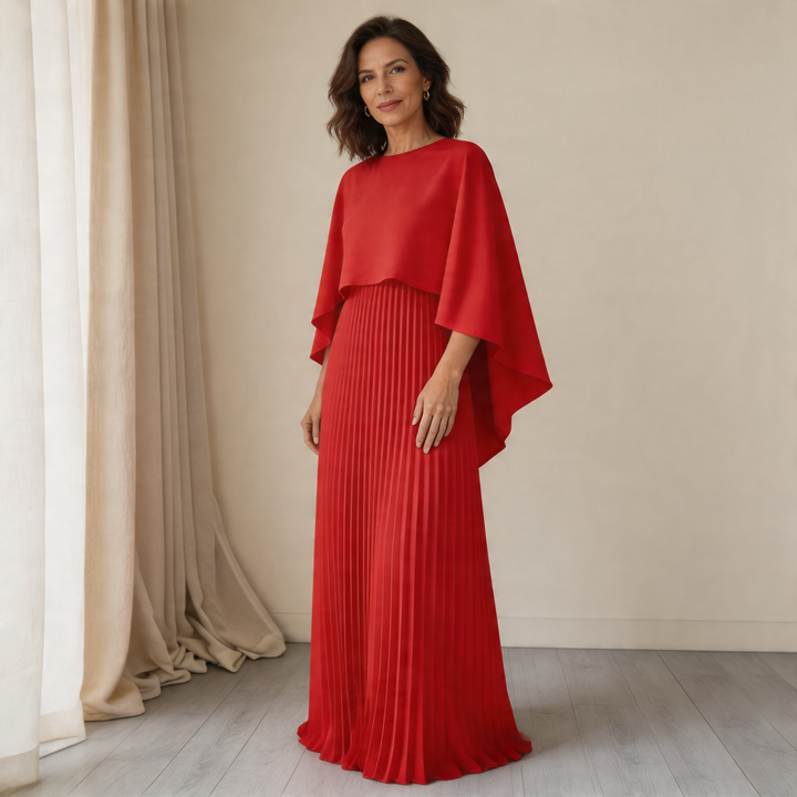 Norie Cloak Sleeve Maxi Dress