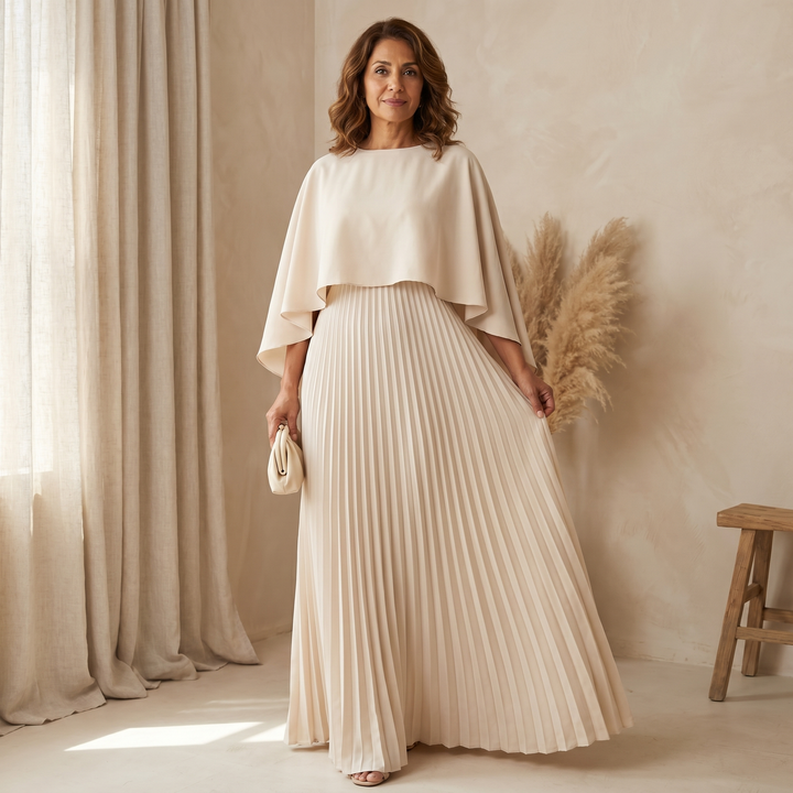 Norie Cloak Sleeve Maxi Dress