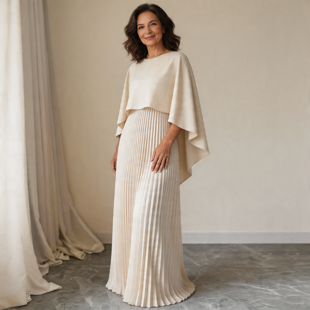 Norie Cloak Sleeve Maxi Dress
