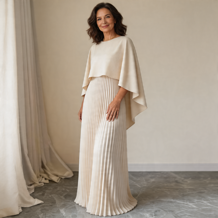 Norie Cloak Sleeve Maxi Dress