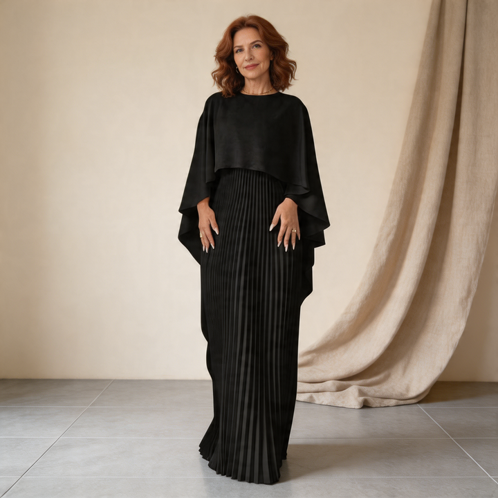 Norie Cloak Sleeve Maxi Dress