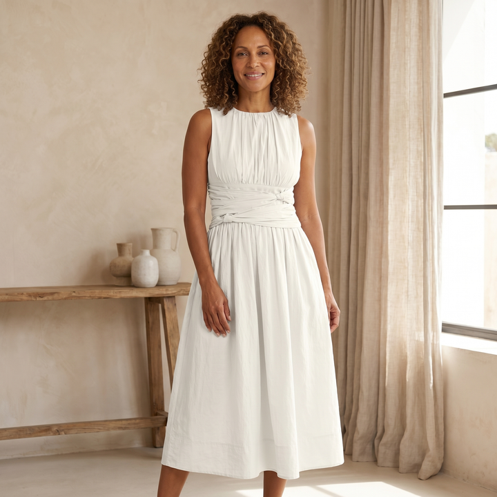 Ruched Waist Maxi Dress
