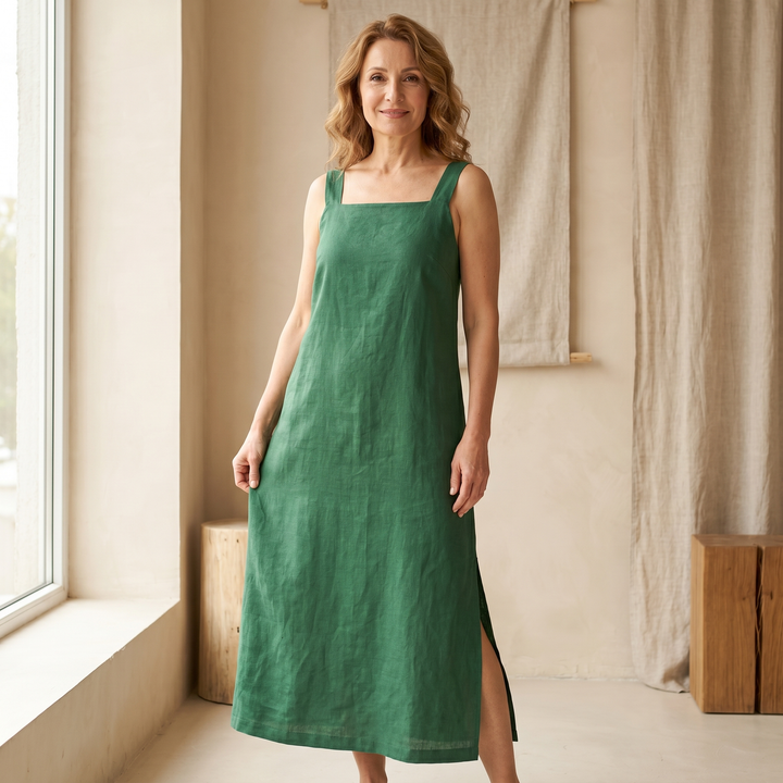 Minimalism Cotton Cami Long Dress