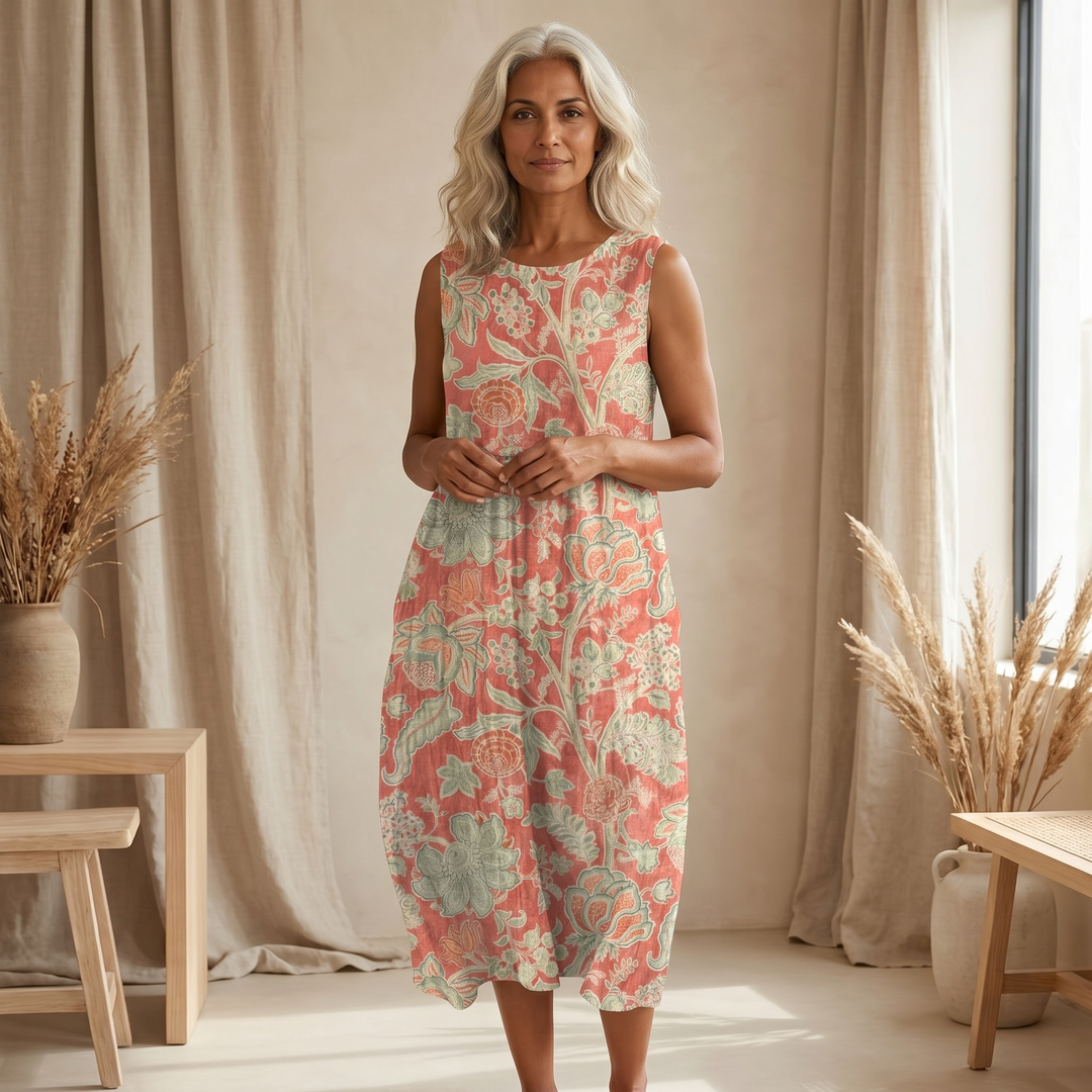 Beth Floral Midi Dress