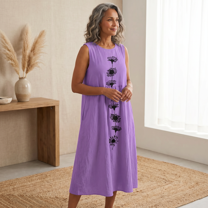 Emma Violet Bloom Midi Dress